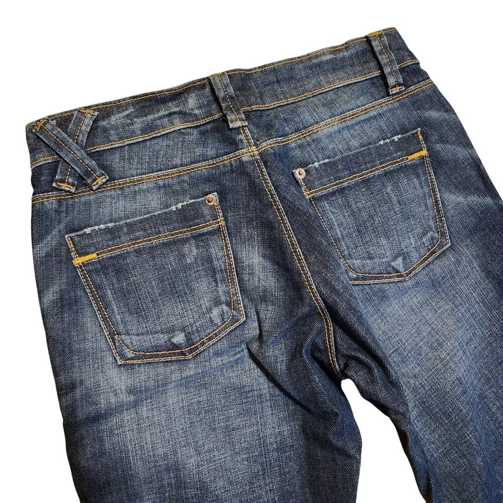 Banana Republic Women's Size 2 Jeans Dark Wash Straight Leg Denim Style 489530 - Picture 6 of 7